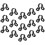 Sewing Clips Bottle Holder Clips Black 15pcs 10