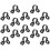 Sewing Clips Bottle Holder Clips Black 15pcs 8