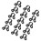 Sewing Clips Bottle Holder Clips Black 15pcs 7