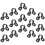 Sewing Clips Bottle Holder Clips Black 15pcs 9