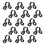 Sewing Clips Bottle Holder Clips Black 15pcs 3