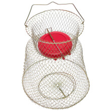 Iron Mesh Fish Cage with Floating Bowl