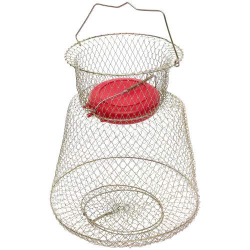 Iron Mesh Fish Cage with Floating Bowl 2