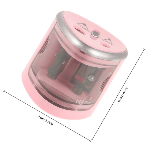 Taille-Crayon Électrique Rose À Trous Pour Crayons 6-12Mm 1