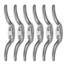 6Pcs Silver Iron Window Blind Cord Hooks for Curtain and Shade