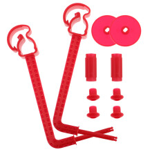 2 Sets Bicycle Windmill Pole Child Baby 15.50x10.00x2.00cm Red