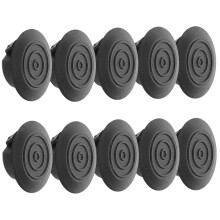 10 Pcs Side Skirt Decorative 3.30x3.30x1.20cm Black