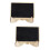 2pcs Wooden Message Board Sign Desktop Writing Chalkboard 9