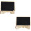 2pcs Wooden Message Board Sign Desktop Writing Chalkboard 8