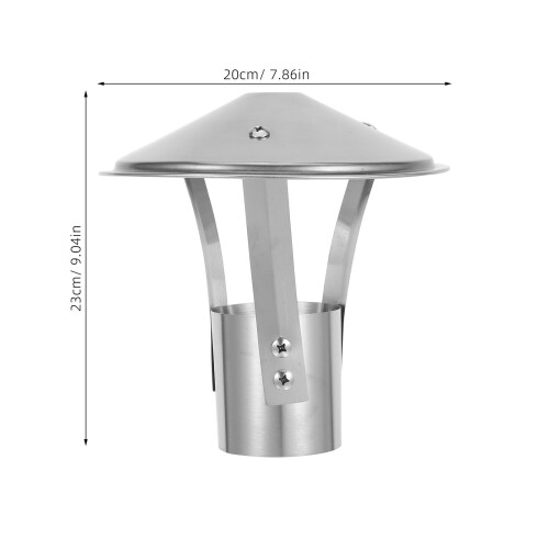 Cone Top Chimney Cap Stainless Steel Vent Cover 1