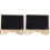 2pcs Wooden Message Board Sign Desktop Writing Chalkboard 4