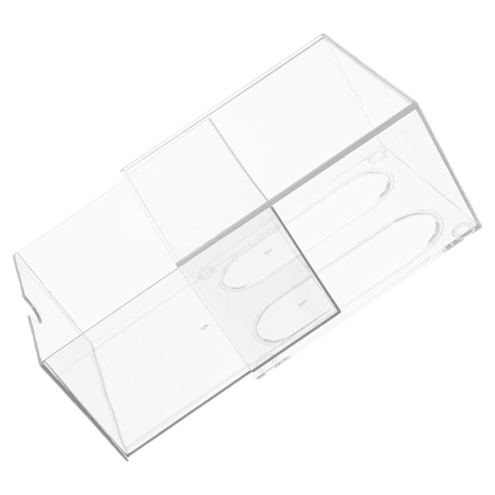 clear stackable acrylic makeup organizer with drawer and tissue box-image-OPC-PKPBSWJ-NEW
