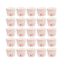 100pcs colorful paper cupcake liners with flamingo design