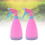 2 pcs pink plastic watering cans with adjustable spray for plants 4