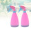 2 pcs pink plastic watering cans with adjustable spray for plants 8