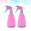 2 pcs pink plastic watering cans with adjustable spray for plants 5