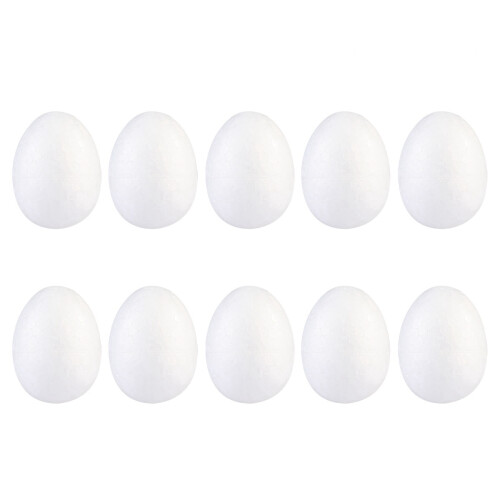 50pcs white 5cm solid eggs for easter craft painting diy decoration 2