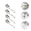 4pcs stainless steel flat bottom soup spoon 4