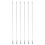 6 pcs clear plastic blind wand replacement with hook 10