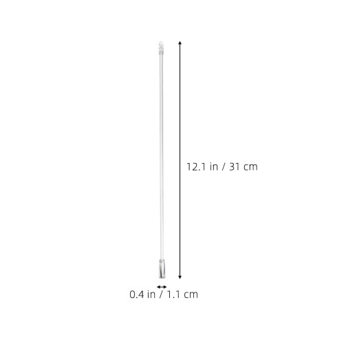 6 pcs clear plastic blind wand replacement with hook 1