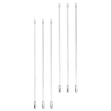 6 pcs clear plastic blind wand replacement with hook