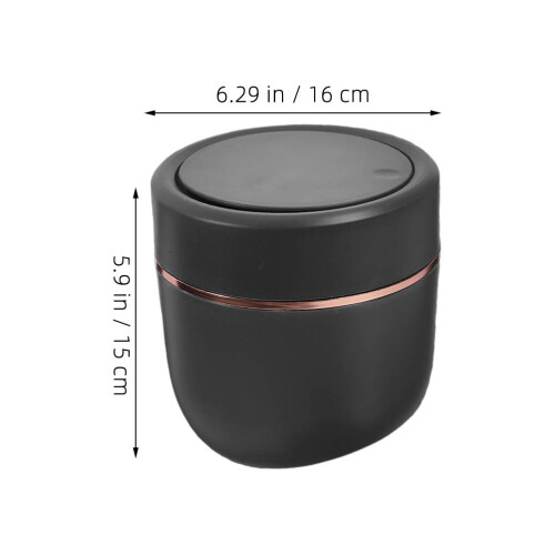 Unbranded  2 Pcs Disc Case Paper Push-Type Wastebasket Office 1