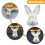 Lapel Pin Rabbit Shape 1set 1.97x1.41x0.2in 11