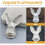 Lapel Pin Rabbit Shape 1set 1.97x1.41x0.2in 10