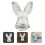 Lapel Pin Rabbit Shape 1set 1.97x1.41x0.2in 2