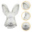 Lapel Pin Rabbit Shape 1set 1.97x1.41x0.2in 4