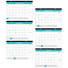 2024 English Wall Calendar Desk Household Room Daily Calendars Office