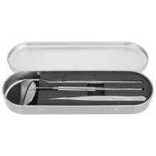 Set Of Eyelash Grafted Tweezers With Mirror And Pick-Up Stick