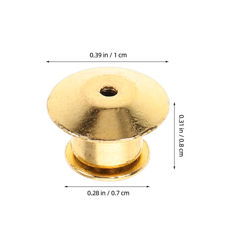 10pcs Metal Pin Backs Locking Pin Studs For Badges Brooches 1