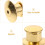10pcs Metal Pin Backs Locking Pin Studs For Badges Brooches 8