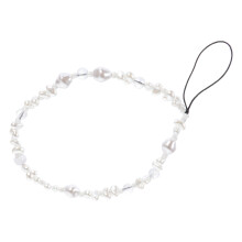 mobile phone anti-lost chain with glass decoration hanging accessory