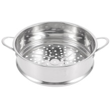 20cm stainless steel steamer basket with handles for kitchen use