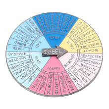 creative brooch rotating emotion wheel mood party vintage feeling