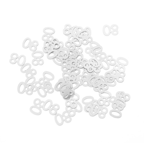 1200pcs Number 80 Sequins Confetti Party Decoration Silver