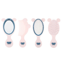 portable massage hair brush and detangling comb with mirror for toddler