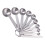 10pcs Stainless Steel Measuring Spoons with Scale for Kitchen 7