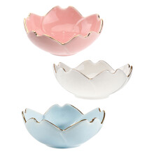 3pcs ceramic dipping bowls japanese style with design