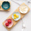 3pcs ceramic dipping bowls japanese style with design 4