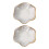 3pcs dual flush toilet buttons universal replacement tank push 7
