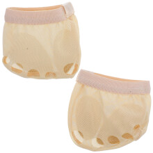 1 pair ballet forefoot cushion 5-hole elastic half sole shoes s