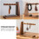 1 Pc Key Hanger Storage Rack Walnut 7