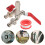 1Dubbele Wasmachinekraan Messing Voor Mop En 2