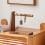 1 Pc Key Hanger Storage Rack Walnut 3