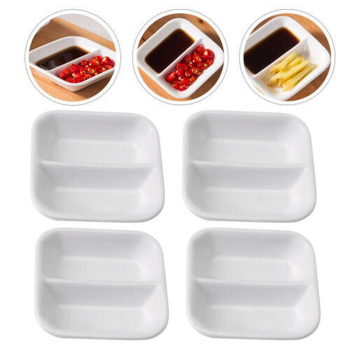 pure white ceramic small dishes for commercial use 2