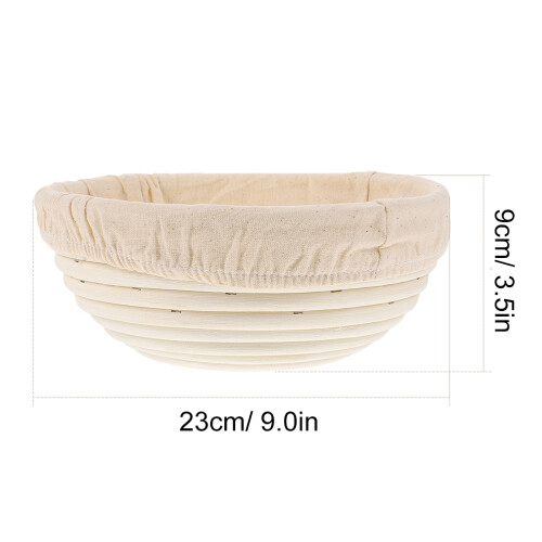 handmade rattan basket for fermentation and bread making 1