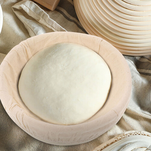 handmade rattan basket for fermentation and bread making 2
